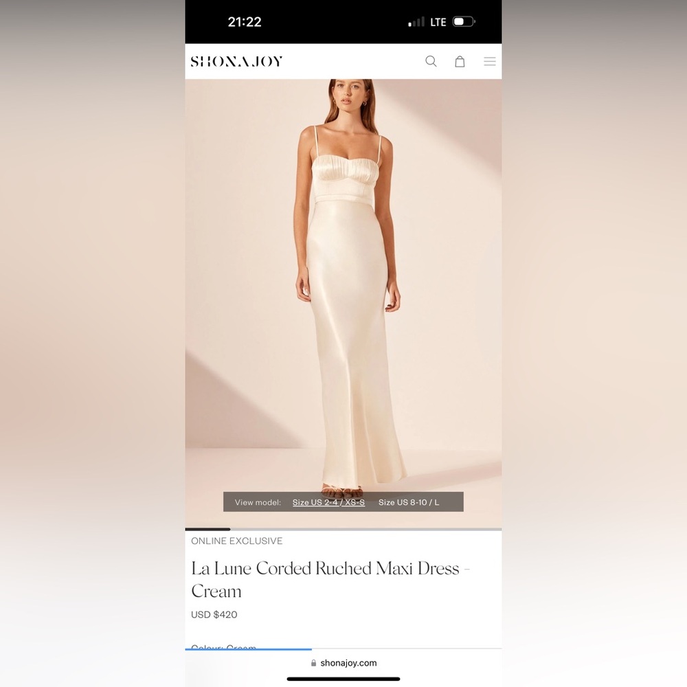 Shona Joy Ruched Maxi Dress